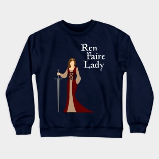 Ren Faire Lady (dark) Crewneck Sweatshirt